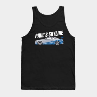 Skyline R34 GTR Fast and furious Tank Top